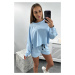 Set of blouse + shorts blue