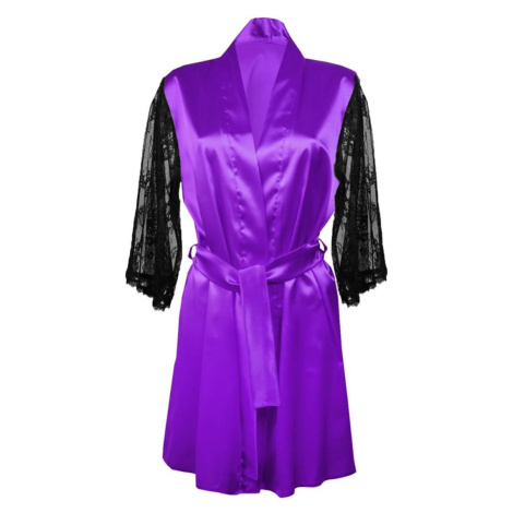 DKaren Housecoat Elizabeth Violet