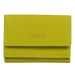 SEGALI Dámska malá kožená peňaženka SG-21756 neon lime