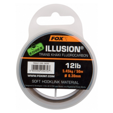 Fox fluorocarbon edges illusion soft trans khaki 50 m-nosnosť 7,27 kg