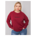 Chestnut sweatshirt for women in oversize