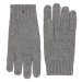 Tommy Hilfiger Rukavice - ESSENTIAL FLAG KNITTED GLOVES sivé