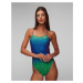 Dámske Jednodielne Plavky Nike Swim Nike Hydrastrong Multi Print Cutout