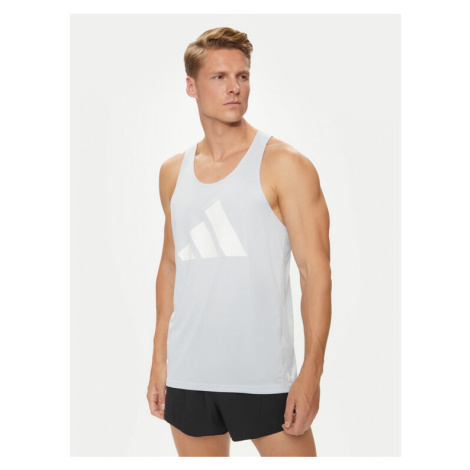 Adidas Tank top Run It IN0087 Modrá Slim Fit