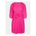 Zizzi Letné šaty CA06015B Ružová Regular Fit