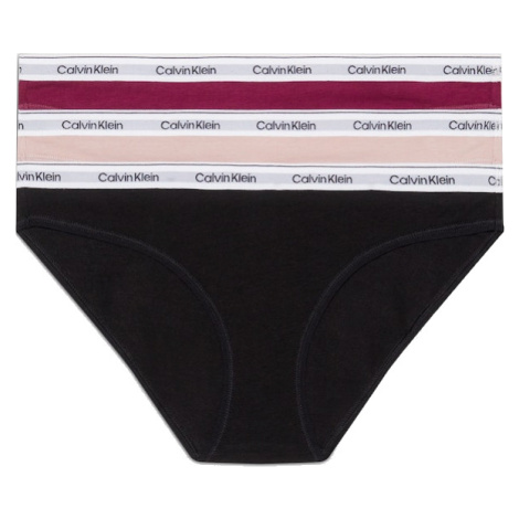 Calvin Klein 3 PACK - dámske nohavičky Bikini QD5207E-NP6 L