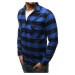 Moderná kockovaná košeľa modrá dx1695