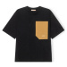 Revolution  T-Shirt Oversize 1361 - Black  Tričká a polokošele Čierna