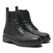 Calvin Klein Jeans Čižmy Combat Mid Laceup Boot W Zip YM0YM00262 Čierna