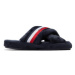 Tommy Hilfiger Papuče Comfy Home Slippers With Straps FW0FW06587 Tmavomodrá