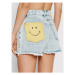 Desigual Džínsové šortky SMILEY Cat Smiley 22SWDD48 Modrá Regular Fit