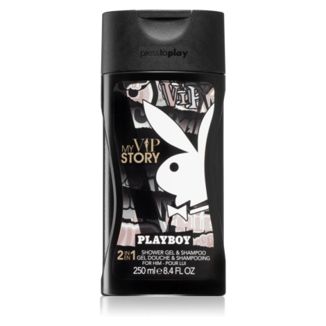 Playboy My VIP Story sprchový gél a šampón 2 v 1 pre mužov