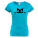 Dámske tričko s vykukujúcou mačkou  - ideálny darček pre milovníkov mačiek