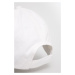 Bavlnená čiapka Emporio Armani biela farba, s nášivkou
