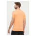 Bavlnené tričko Calvin Klein Jeans pánsky,oranžová farba,s potlačou,J30J320806