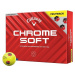 Callaway Chrome Soft 2024 Yellow TruTrack Golfové lopty