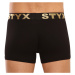 Pánske boxerky Styx / KTV športová guma čierne - čierna guma (GTC960)