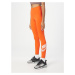 NIKE Športové nohavice  neónovo oranžová / biela