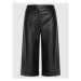 Trussardi Nohavice z imitácie kože 56P00250 Čierna Regular Fit
