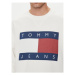 Tommy Jeans Mikina Big Flag DM0DM19222 Biela Relaxed Fit