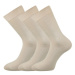 Lonka Fany Dámske bavlnené ponožky - 3 páry BM000000636200102301 béžová