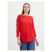Červený dámsky rebrovaný sveter s.Oliver