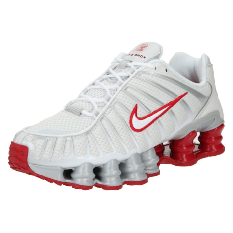 Nike Sportswear Nízke tenisky 'SHOX TL'  svetlosivá / ohnivo červená / biela