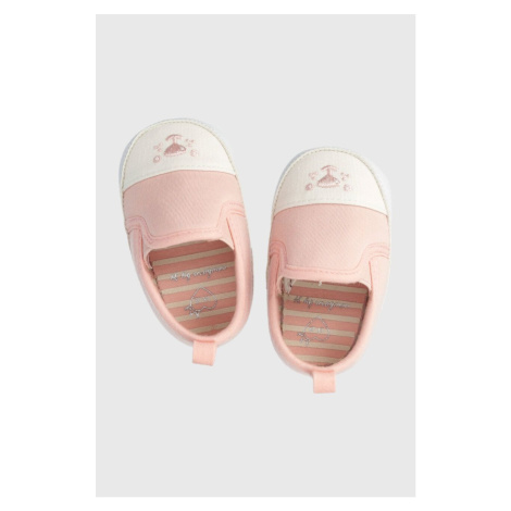 Topánky pre bábätká zippy ružová farba