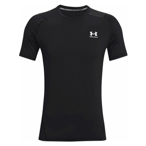 Under Armour Men's HeatGear Armour Fitted Short Sleeve Black/White Bežecké tričko s krátkym ruká