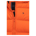 Detská páperová obojstranná bunda Tommy Hilfiger oranžová farba