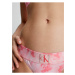Ružový dámsky vzorovaný spodný diel plaviek Calvin Klein Underwear