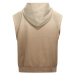 Mikina Woolrich Dip Dye Sleeveless Hoodie Light Oak