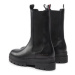 Tommy Hilfiger Členková obuv s elastickým prvkom Monochromatic Chelsea Boot FW0FW06730 Čierna