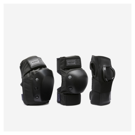 Súprava 3 chráničov pad500 na skateboard čierna