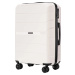 Biela sada cestovných kufrov Sparrow PP06-3, Set of 3 Wings POLIPROPYLEN suitcases L,M,S White