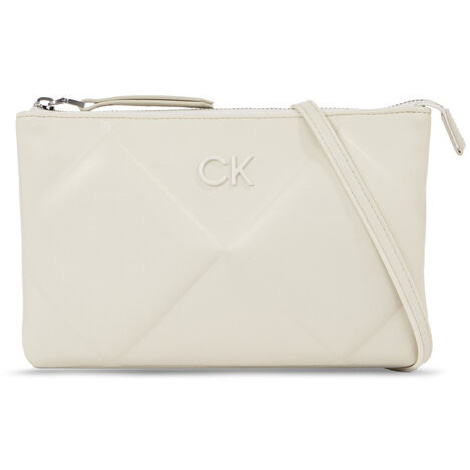 Calvin Klein Kabelka Re-Lock Quilt Crossbody K60K611042 Écru