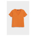 TRIČKO GANT ORIGINAL V-NECK SS T-SHIRT PUMPKIN ORANGE