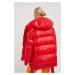 Páperová bunda MMC STUDIO Jesso Gloss dámska, červená farba, zimná, oversize