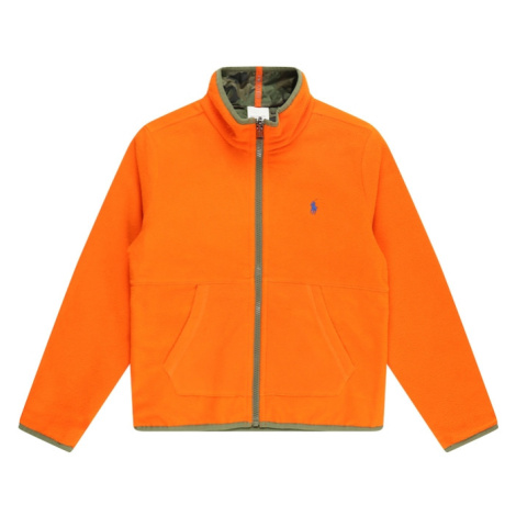 Polo Ralph Lauren Tepláková bunda  oranžová / kaki