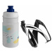 Elite Cycling CEO Bottle Cage + Jet Bottle Kit Black Glossy/Clear Blue 350 ml Cyklistická fľaša