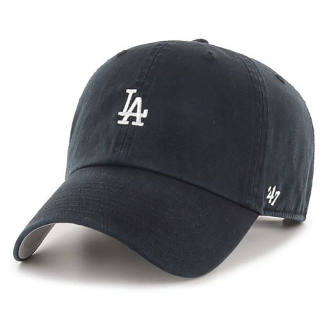 Čiapka 47 brand MLB Los Angeles Dodgers čierna farba, s nášivkou, B-BSRNR12GWS-BKA