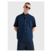 Dark blue Men's Short Sleeve Shirt Tommy Hilfiger - Men