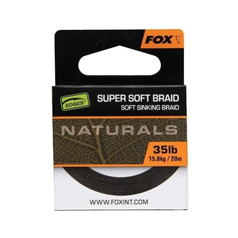 Fox náväzcová šnúrka naturals soft braided hooklength 20 m - 35 lb