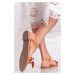 Oranžové nízke sandále Samia