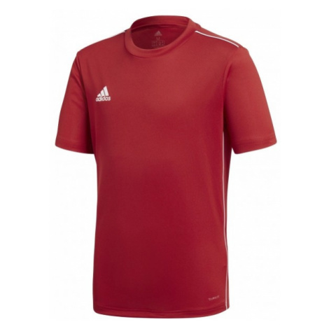adidas CORE18 JSY Y Juniorský futbalový dres, červená, veľkosť