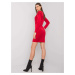 Červené dámske velúrové šaty -WN-SK-H614.34X-red