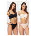 Trendyol Black-Skin 2 Pack Seamless Hipster Knitted Panties