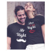 Párové tričká Mr Right a Mrs Always Right - ideálne tričká pre zamilovaných
