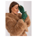 Dark Green Elegant Women's Gloves