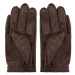 Hnedé kožené rukavice